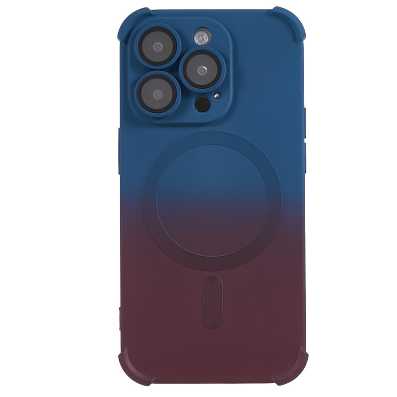 Gradient Magnetic Case for iPhone 13 Pro 6.1 inch Soft TPU Shockproof Protective Phone Cover with Camera Lens Protector Gradient Magnetic Case for iPhone 13 Pro 6.1 inch Soft TPU Shockproof Protective Phone Cover with Camera Lens Protector